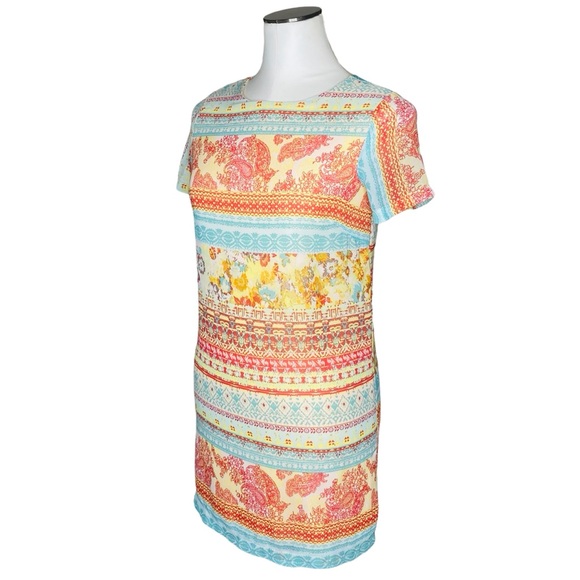 Lulu’s Paisley Printed Shift Mini Dress - Picture 4 of 10